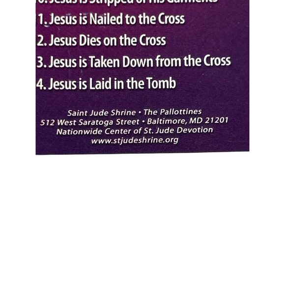 Our Lenten Journey With Christ Cross Pendant & Station of the Cross Card - Picture 3 of 5